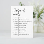 Klassische Elegante Hochzeitserie Begleitkarte (Stehend Vorderseite)