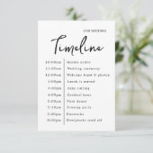 Klassische Elegante Hochzeitstil-Erweiterung Begleitkarte (Stehend Vorderseite)