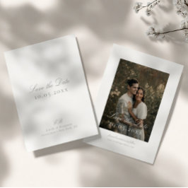Klassische elegante minimalistische DIY-Hochzeit Save The Date