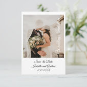 Klassische Elegante Minimalistische Einfache Moder Dankeskarte (Stehend Vorderseite)