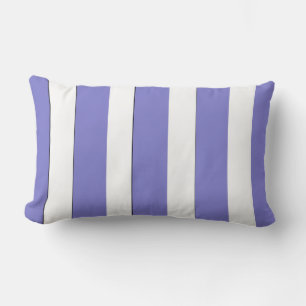 Klassische Elegante, moderne blau-weiße Streifen Lendenkissen