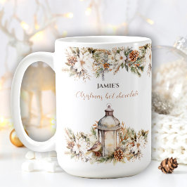 Klassische Elegante Name Weihnachts Heiße Schokola Kaffeetasse