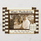 Klassische Elegante Pumpkin-Grußkarte Einladung (Vorne/Hinten)