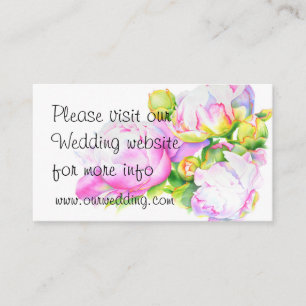 Klassische, elegante, rosafarbene, bläserne Perle Begleitkarte