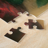 Klassische Elegante Rote Rosen Puzzle (Seite)