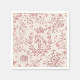 Klassische Elegante schicke Rose Beige Reittour Serviette