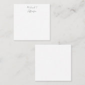 Klassische Elegante Schlicht einfach Begleitkarte (Vorne/Hinten)