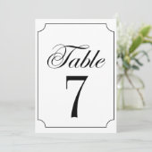 Klassische Elegante Schwarz-weiße Ticketrahmen Hoc Einladung (Stehend Vorderseite)