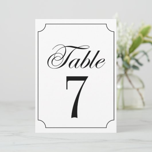 Klassische Elegante Schwarz-weiße Ticketrahmen Hoc Einladung (Stehend Vorderseite)