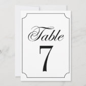 Klassische Elegante Schwarz-weiße Ticketrahmen Hoc Einladung (Rückseite)