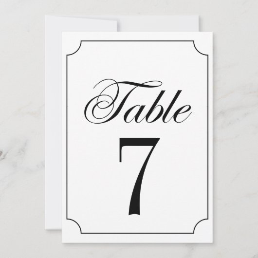 Klassische Elegante Schwarz-weiße Ticketrahmen Hoc Einladung (Rückseite)