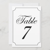 Klassische Elegante Schwarz-weiße Ticketrahmen Hoc Einladung (Vorderseite)