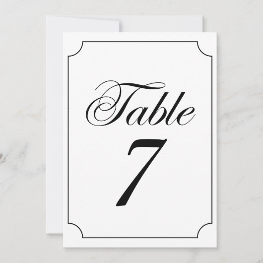 Klassische Elegante Schwarz-weiße Ticketrahmen Hoc Einladung (Vorderseite)