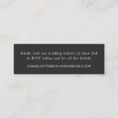 Klassische Elegante Schwarz-weiße UAWG Online Mini Mini Visitenkarte (Vorderseite)