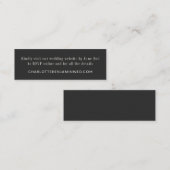 Klassische Elegante Schwarz-weiße UAWG Online Mini Mini Visitenkarte (Vorne/Hinten)