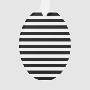 Klassische elegante schwarze horizontale Streifen Ornament