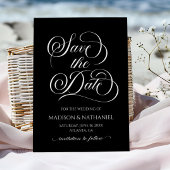 Klassische Elegante Script Minimalistisch Wedding Save The Date