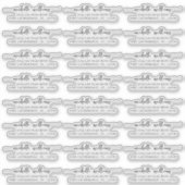 Klassische Elegante Script Transparente Rücksendea Aufkleber (Vorderseite)