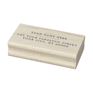 Klassische Elegante Serif-Rücksendeadresse Gummistempel