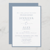 Klassische Elegante Traditionelle Hochzeit Einladung (Vorne/Hinten)