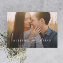 Klassische Elegante Typografy Names Foto Wedding