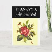 Klassische, elegante und angesehene Karte "DANK YO (Vorderseite)