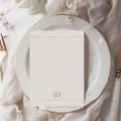 Klassische Elegante Vintage Hochzeit Menükarte