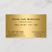 Klassische elegante Visitenkarte (Rückseite)