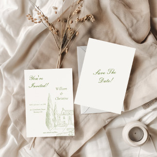 Klassische Elegante Zeitlose Hochzeit Save The Date