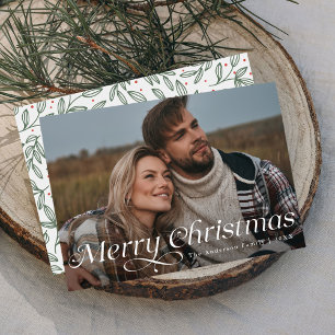Klassische Eleganz Frohe Weihnachten Foto