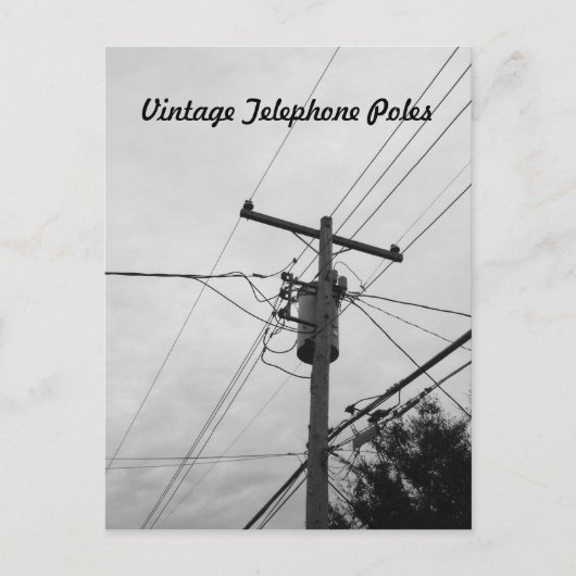 Klassische elektrische Infrastruktur Postkarte (Vorderseite)