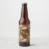 Klassische Elfenbein-Zantedeschien Charme Wildblum Bierflaschenetikett (Vorderseite)