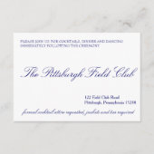 Klassische Empfang-Karte Begleitkarte (Vorderseite)