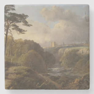 Klassische englische Landschaft im County Derbyshi Steinuntersetzer