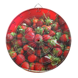 Klassische Erdbeeren Dartscheibe