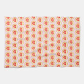 Klassische Erdbeerherz-Thumbprint-Cookies Geschirrtuch (Horizontal)