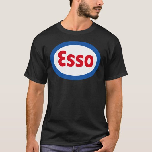 Klassische Esso-Benzin-Dieselkraftstoff-Logo T-Shirt (Vorderseite)