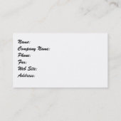 Klassische Fahrräder Visitenkarte (Rückseite)