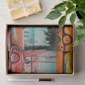 KLASSISCHE FAHRZEUGE AUF DER SEELEGENSTRASSE SEIDENPAPIER (Geschenk)