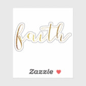 Klassische FAITH Script Typografie Aufkleber (Blatt)
