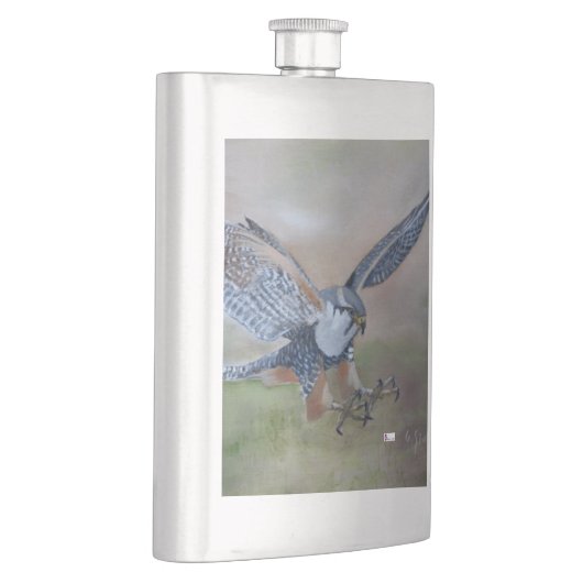 klassische Falkenflasche Flachmann (Rechts)