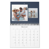 Klassische Familie mit einfachem Marinebraut Kalender (Mär 2027)