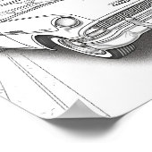 Klassische Farbe für Autos bei Erwachsenen Poster (Ecke)