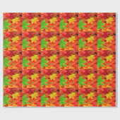 Klassische Farbe Herbst Herbstleaf Print Geschenkpapier (Flach)