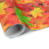 Klassische Farbe Herbst Herbstleaf Print Geschenkpapier (Rolleneckpunkt)