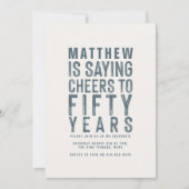 Klassische farbenfrohe Beifall zum 50-jährigen Geb (Vorderseite)