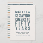 Klassische farbenfrohe Beifall zum 50-jährigen Geb (Vorne/Hinten)