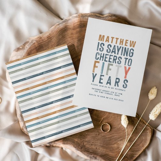 Klassische farbenfrohe Beifall zum 50-jährigen Geb