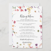 Klassische farbenfrohe Wedding Kissing Menu Game C (Vorderseite)