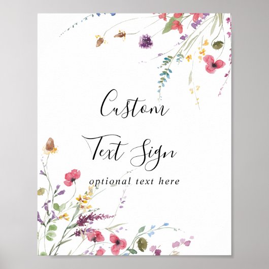 Klassische Farbige Schriftzeichen für frei lebende Poster (Vorne)